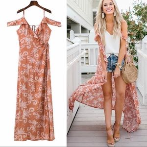 Goodnight Macaroon Alice Maxi Wrap Dress XS